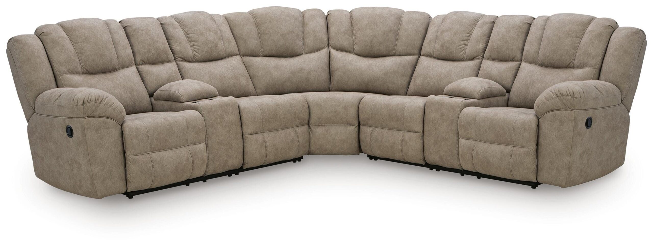 1f1e168ea2fe0086533e72431f6d922f Pearce-Pike 3-Piece Reclining Sectional with Double Console - Image 1