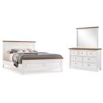 Westconi Queen Panel Bed, Dresser and Mirror