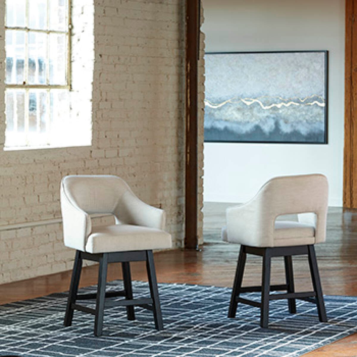 2076bbd49c58f95b2d5a66ede54ebc81 Tallenger Counter Height Bar Stool (Set of 2) - Image 1