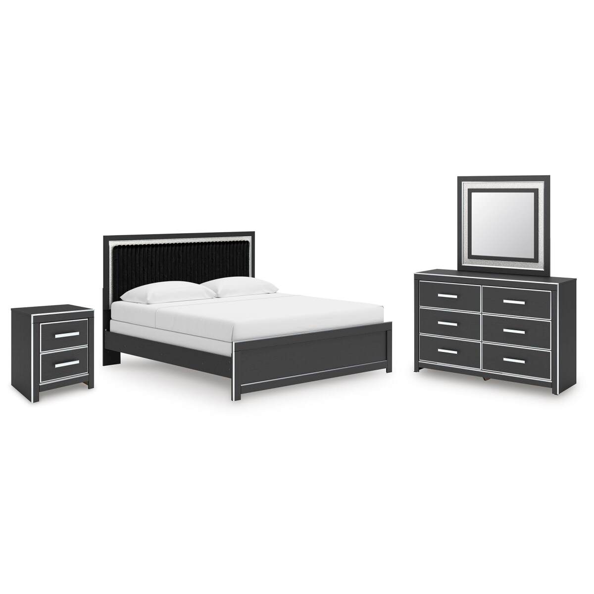 20f0e48438df0359367f462504bea644 Zuraleus King Panel Bed, Dresser, Mirror and Nightstand - Image 1