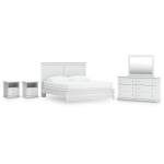Bostwick Shoals King Panel Bed, Dresser, Mirror and 2 Nightstands - Image 2
