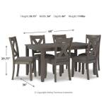 Caitbrook Dining Table and Chairs (Set of 7) - Image 5
