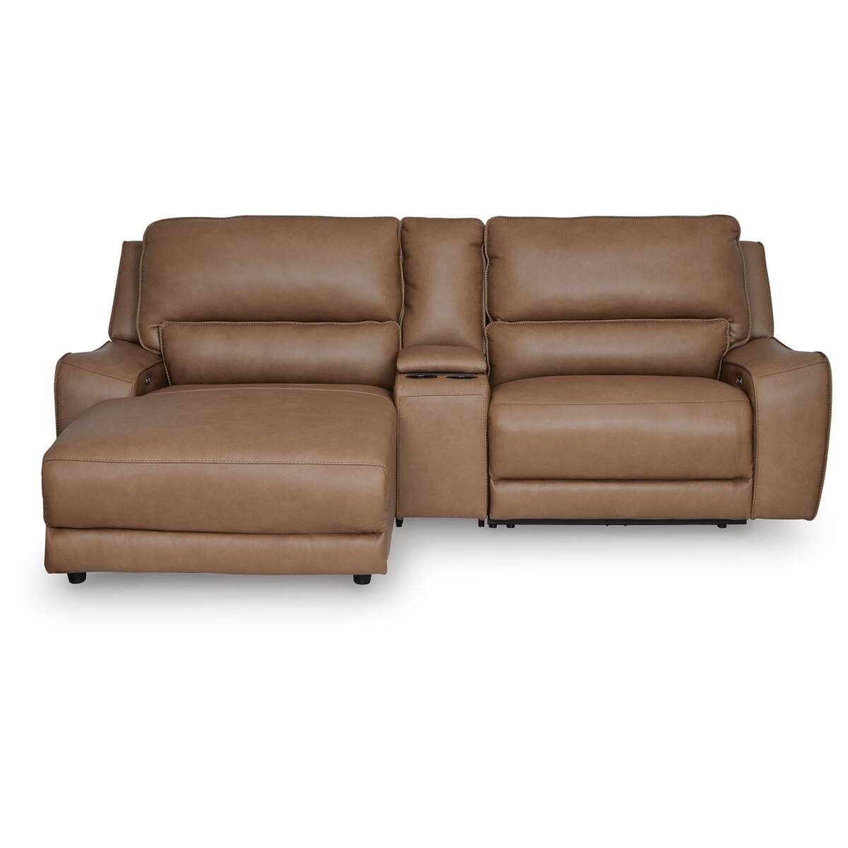 219d2da11b24f5bf0b58cea0fff2b4cc DeepWakes 3-Piece Power Reclining Sectional with Chaise - Image 1