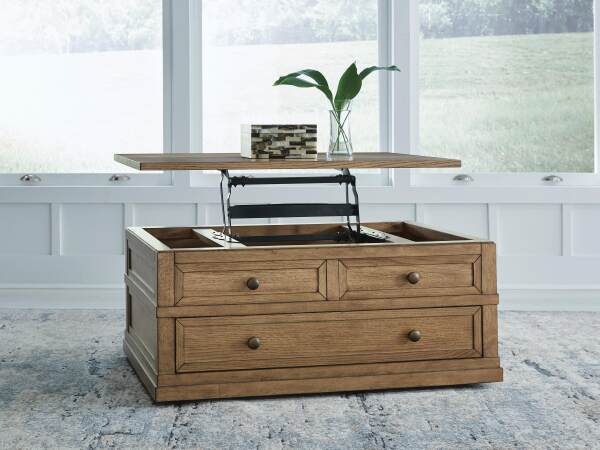 Sharlance Lift-Top Coffee Table - Image 9