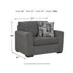 Gardiner Oversized Chair and Ottoman - Image 12
