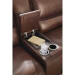 DeepWakes 4-Piece Reclining Sectional with Chaise and Storage Console - Image 4