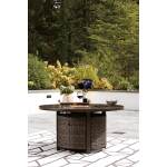 Paradise Trail Outdoor Fire Pit Table with 4 Lounge Chairs - Image 8