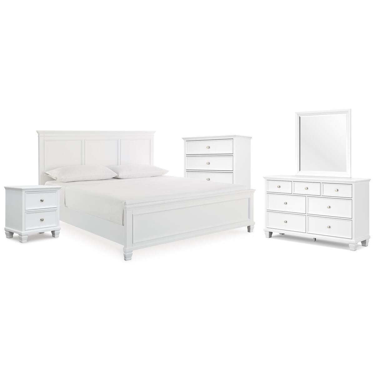 23382a42a2d05612e2b7cbab2694e16b Fortman King Panel Bed, Dresser, Mirror, Chest and Nightstand - Image 1