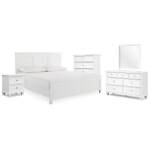 Fortman King Panel Bed, Dresser, Mirror, Chest and Nightstand