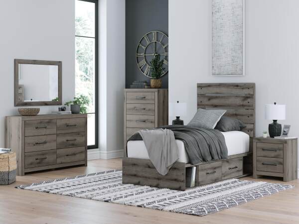 Graystorm Twin Panel Bed with Storage - Image 13