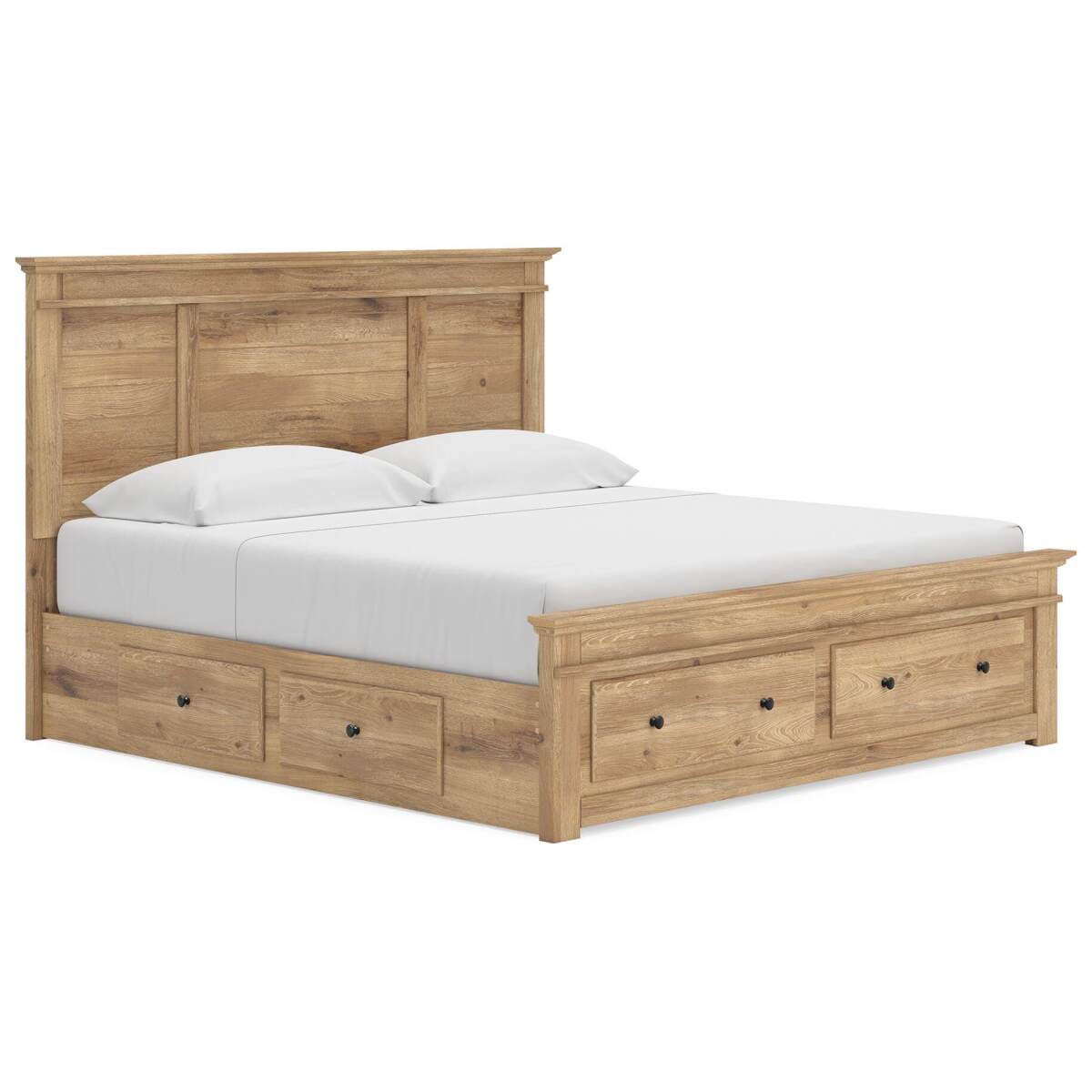 23489be5dea615b3fe7965cf4c212d79 Makidern King Panel Storage Bed - Image 1
