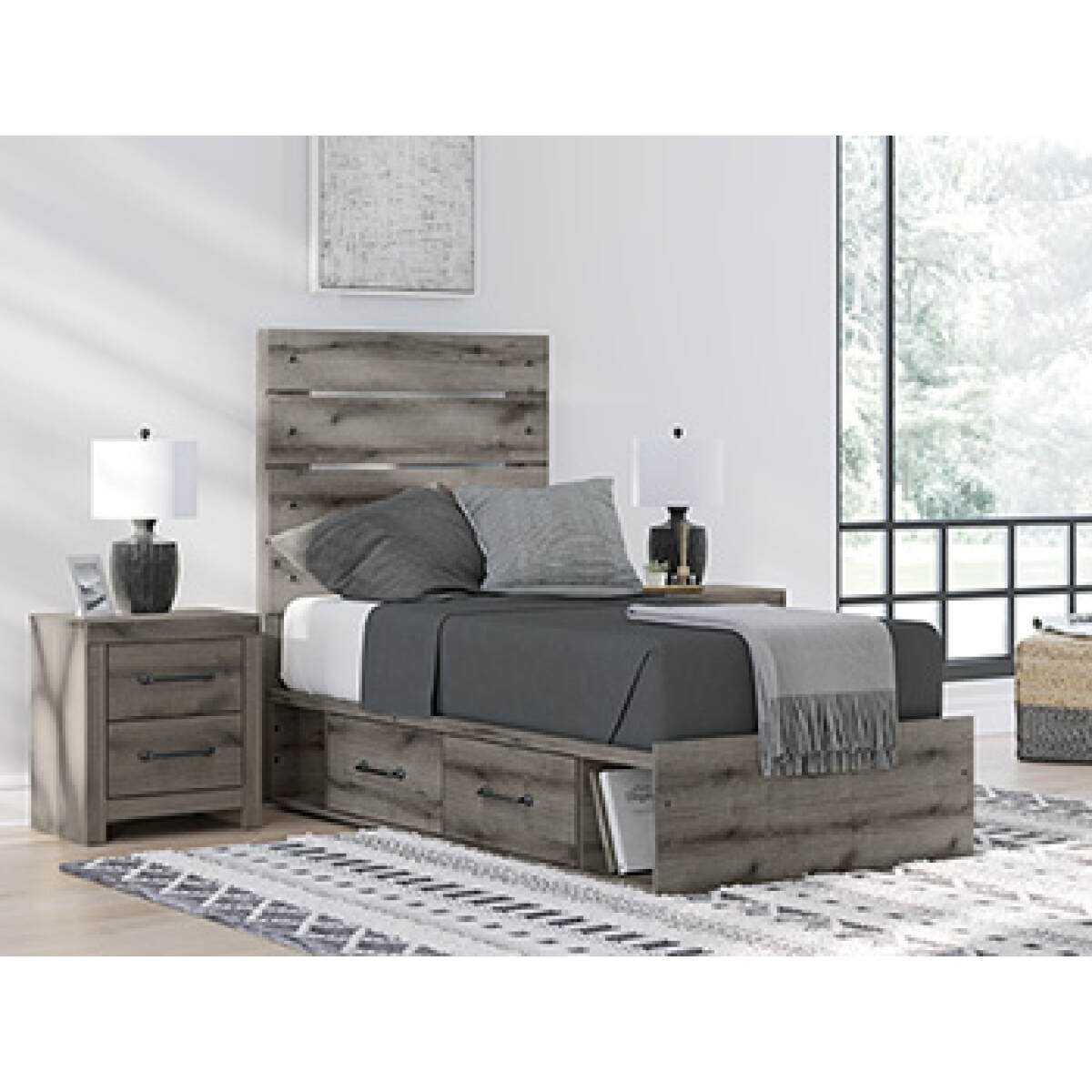 23c86db970bd94209779c84b84e18c7e Graystorm Twin/Full Under Bed Storage - Image 1