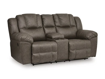 23ca8eddec3373f23fb127ac0051e80c Lowilla Reclining Loveseat with Console - Image 1