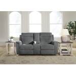Barnsana Power Reclining Loveseat with Console - Image 3