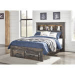 Drystan Full Bookcase Bed with 2 Storage Drawers