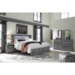 Baystorm King Panel Storage Bed with Mirrored Dresser and Nightstand - Image 2