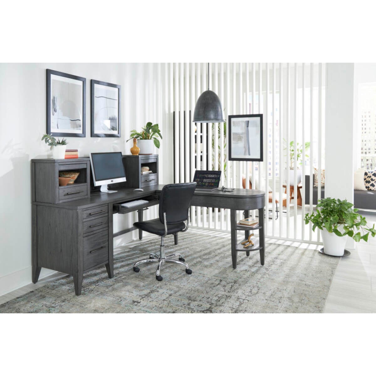 244b9c97d4775bc0c50741ab262d3b27 Preston Single Ped Desk I597-307 - Image 1