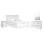 Fortman King Panel Bed, Dresser, Mirror and Nightstand - Image 2