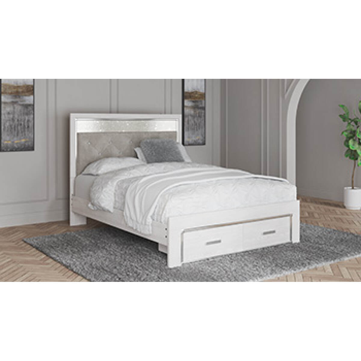24a19250e3babec0e5aa5d32797ddef6 Altyra Queen Storage Footboard - Image 1