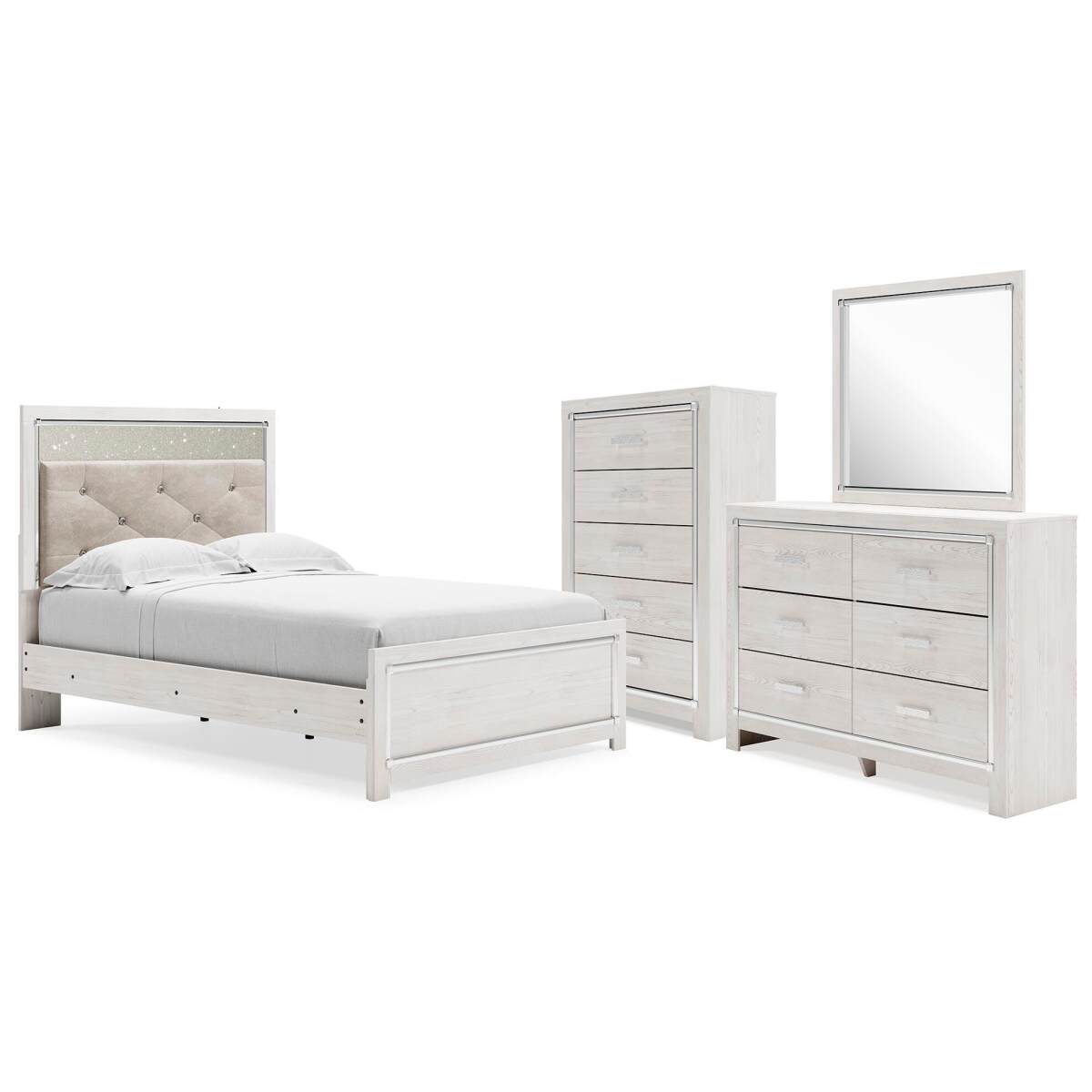 24c3047987586771841f2f00aeefc4c6 Altyra Full Panel Bed, Dresser, Mirror and Chest - Image 1