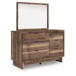 Chirason Twin Panel Bed with Storage, Dresser and Mirror - Image 4