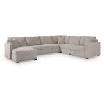 ModMax Luxe 5-Piece Sectional with Chaise and Pop Up Sleeper