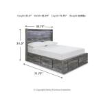 Baystorm Full Panel Bed with 4 Storage Drawers - Image 5