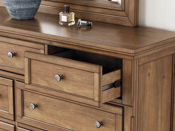 Feddinger Queen Sleigh Bed, Dresser, Mirror, Chest and Nightstand - Image 34