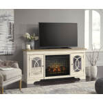 Realyn 74" TV Stand with Electric Fireplace