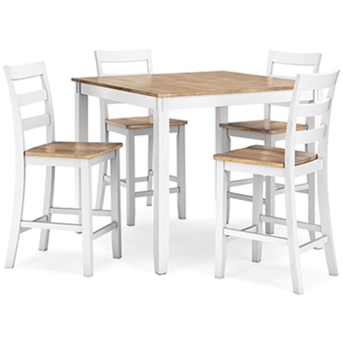 257c8d23794093dd24e02691b81d0f5e Gesthaven Counter Height Dining Table and 4 Barstools (Set of 5) - Image 1