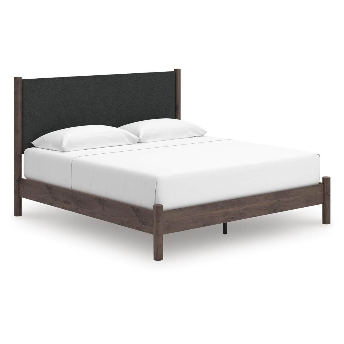 258e7c60ef5dac08b83f98fcaf1e184a Pamytta King Upholstered Panel Platform Bed - Image 1