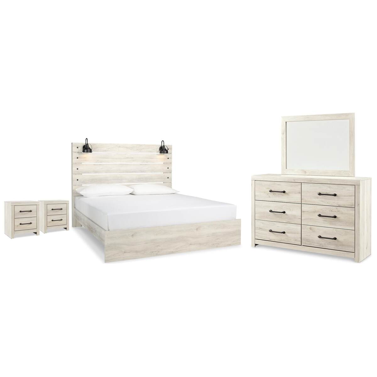 2631405cad9c7f7fae988779db48776e Cambeck King Panel Bed, Dresser, Mirror and 2 Nightstands - Image 1