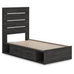 Hollivern Twin Panel Bed with Storage - Image 4