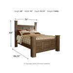 Juararo Queen Poster Bed, Dresser and 2 Nightstands - Image 9