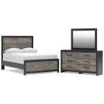 Broachmyn Full Panel Bed, Dresser and Mirror