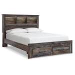 Drystan Queen Bookcase Bed with 2 Storage Drawers - Image 2