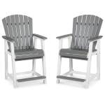 Transville Outdoor Counter Height Bar Stool (Set of 2) - Image 2