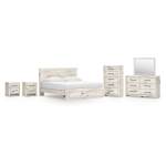 Lawroy King Panel Storage Bed, Dresser, Mirror, Chest and 2 Nightstands - Image 2