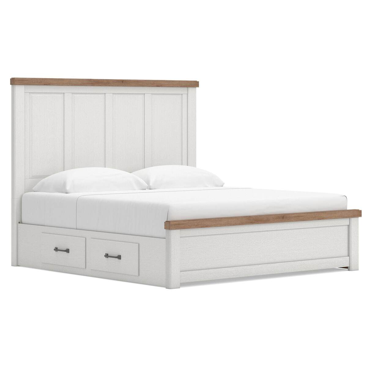 288c3d695e033989c77bceddf379cc27 Savonport King Panel Bed with Storage - Image 1