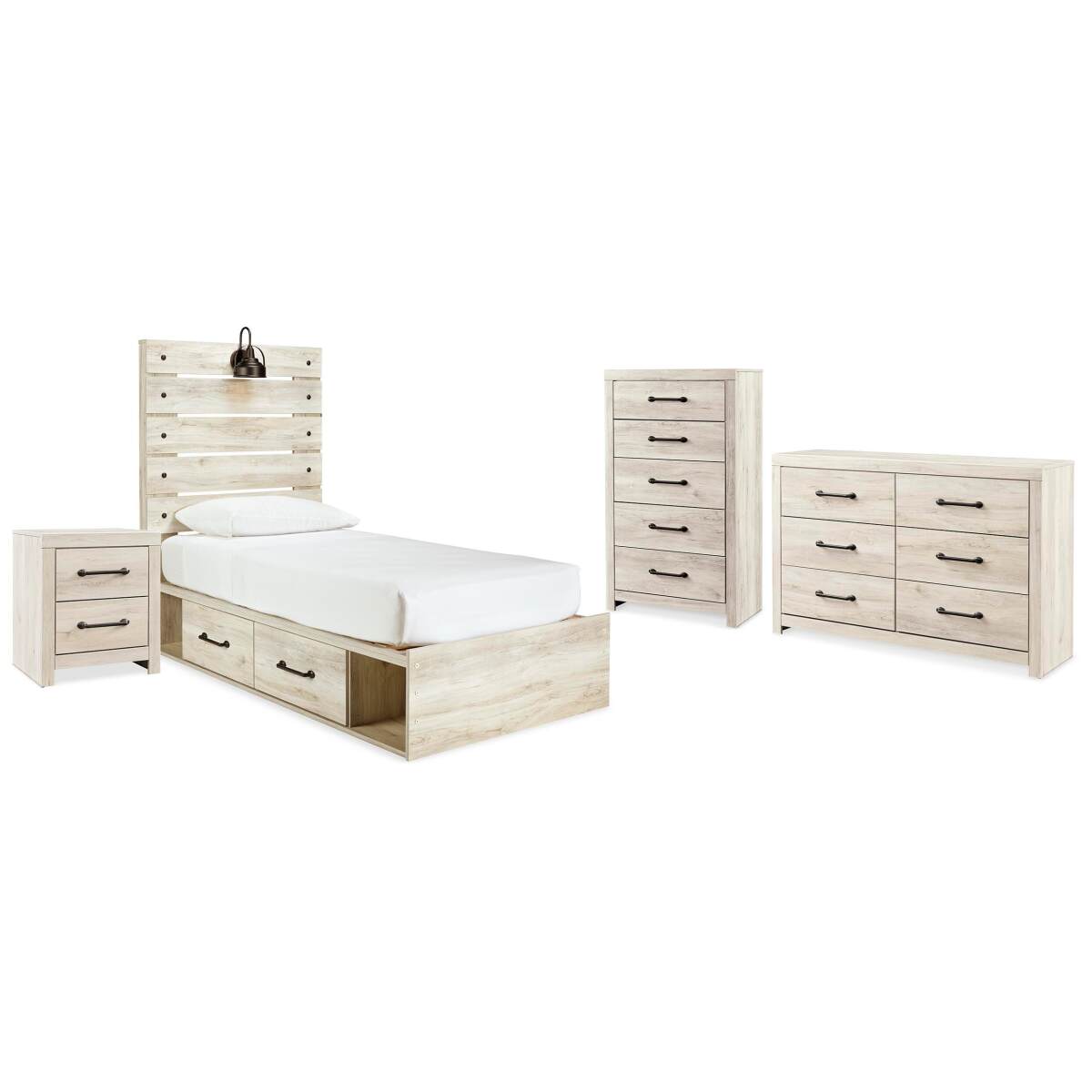 28db3f78dfe8861518229de1f00481a5 Cambeck Twin Panel Bed, Dresser, Chest and Nightstand - Image 1