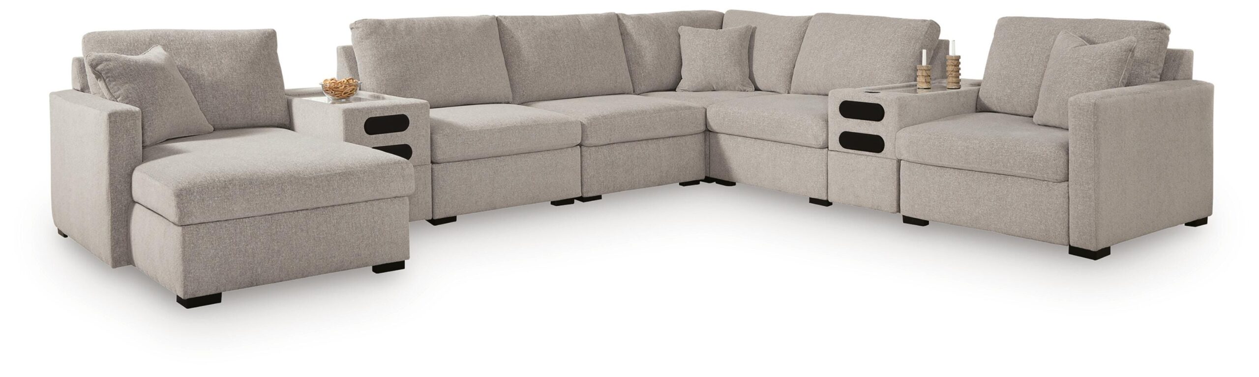 290fac069201d6480532c40ed24eabff ModMax Luxe 8-Piece Sectional with Chaise and Audio Consoles - Image 1