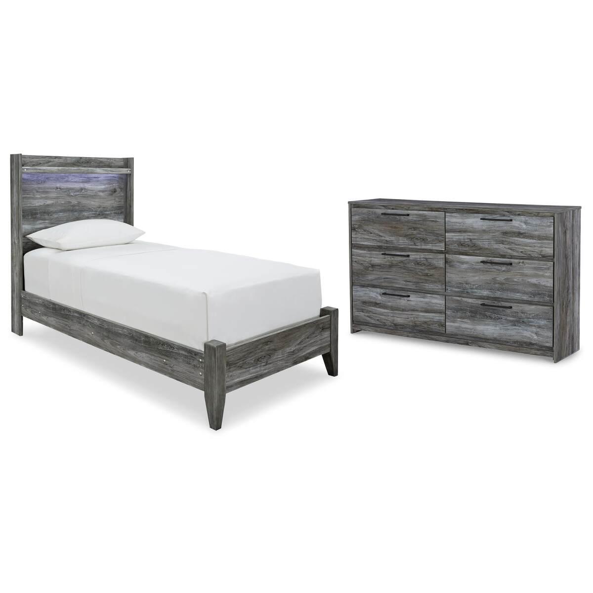 2934c7215919586e875ac6adc17a7817 Baystorm Twin Panel Bed and Dresser - Image 1