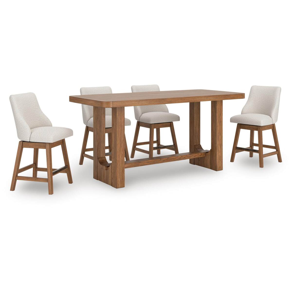 2940ff8d87f88b0a4cb57be79527c247 Cabalynn Counter Height Dining Table and 4 Barstools - Image 1