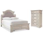 Realyn Full Panel Bed and Chest