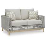 Seton Creek Outdoor Loveseat with Cushion - Image 2
