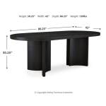 Rowanbeck Dining Table and 4 Chairs - Image 13