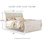 Willowton King Sleigh Bed - Image 3