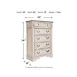 Realyn California King Upholstered Bed, Dresser, Mirror and Chest - Image 7