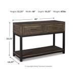 Johurst Sofa/Console Table - Image 5