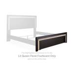 Shoralli Lit Queen Panel Footboard